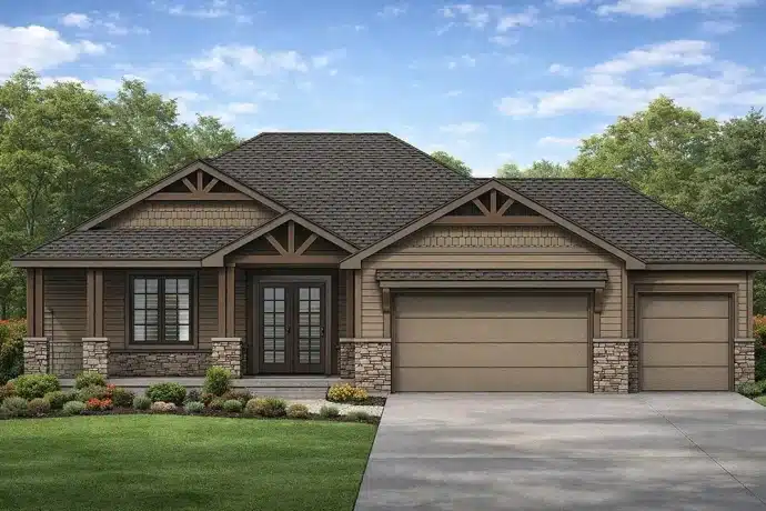 drawing of a home front