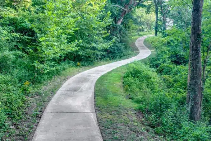 paved walking trails located throughout the community