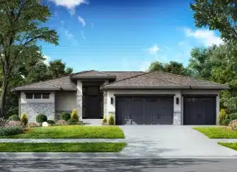 Rendering drawing of The Heather Home Plan
