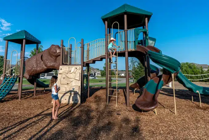 upscale playground for the kids